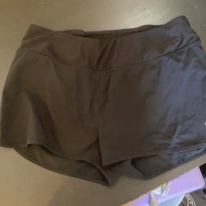Black running shorts